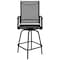 Flash Furniture 2PK Outdoor Stool - 30 inch Patio Bar Stool, Black 2-ET-SWVLPTO-30-BK-GG - alternate 5